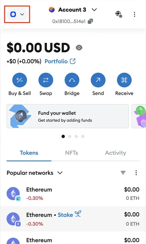 MetaMask — écran d'ajout du réseau Base Mainnet (4/4)