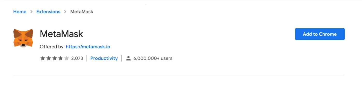 page d'accueil de metamask.io — bouton Download (3/5)